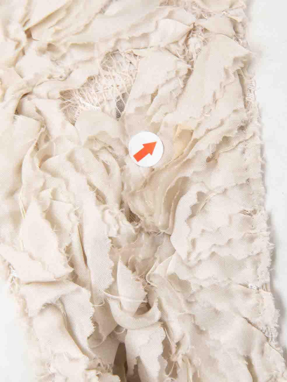 3.1 Phillip Lim Mini robe plissée à volants écrue Taille M en vente 1