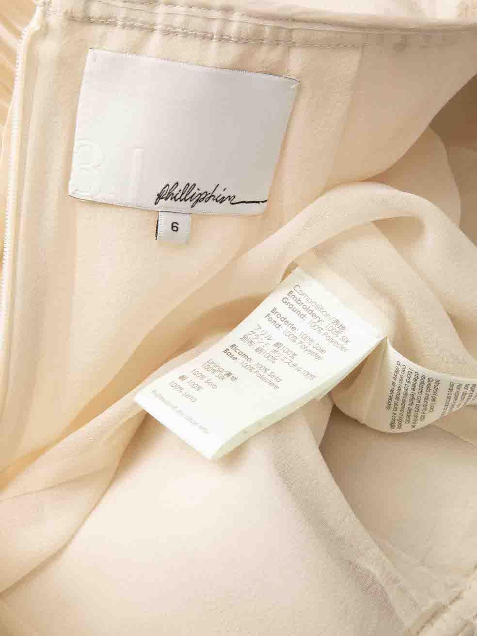 3.1 Phillip Lim Mini robe plissée à volants écrue Taille M en vente 4