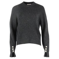 3.1 Phillip Lim Faux Pearl Embellished Wool Blend Sweater Medium