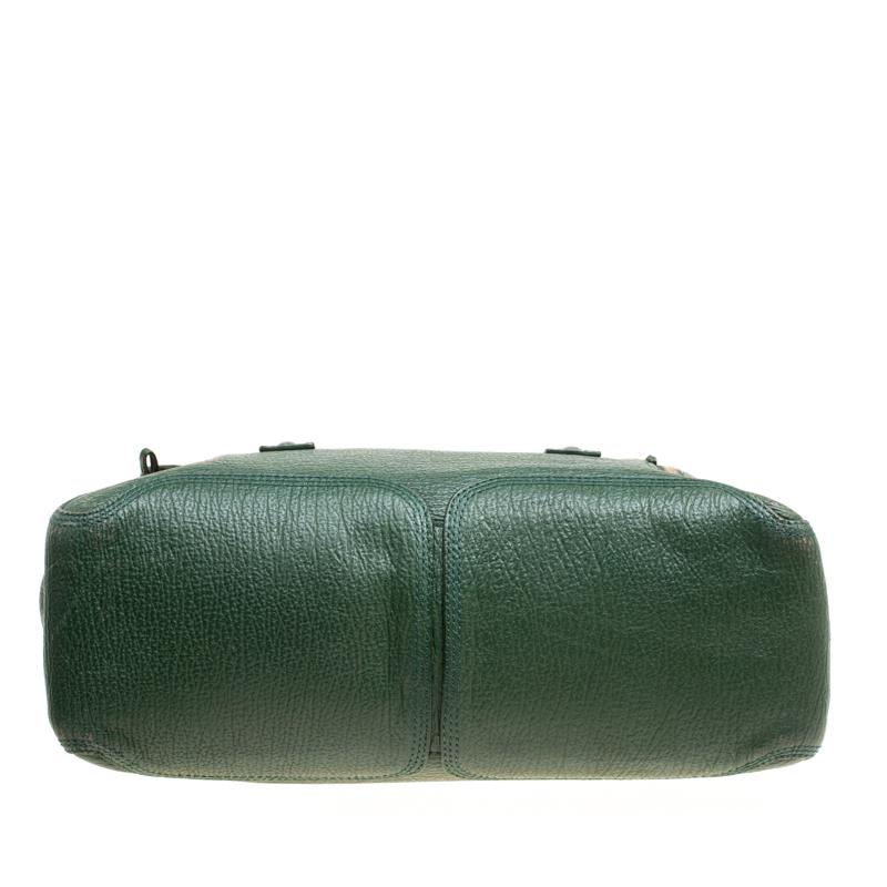 3.1 Phillip Lim Green Leather Large Pashli Top Handle Bag 1