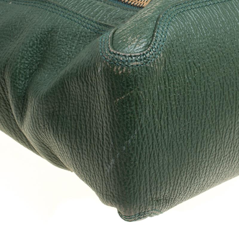 3.1 Phillip Lim Green Leather Large Pashli Top Handle Bag 4