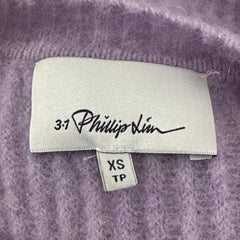 3.1 Phillip Lim Lofty Long Pullover Sweater Soft Lilac Oversized XS Embroidery