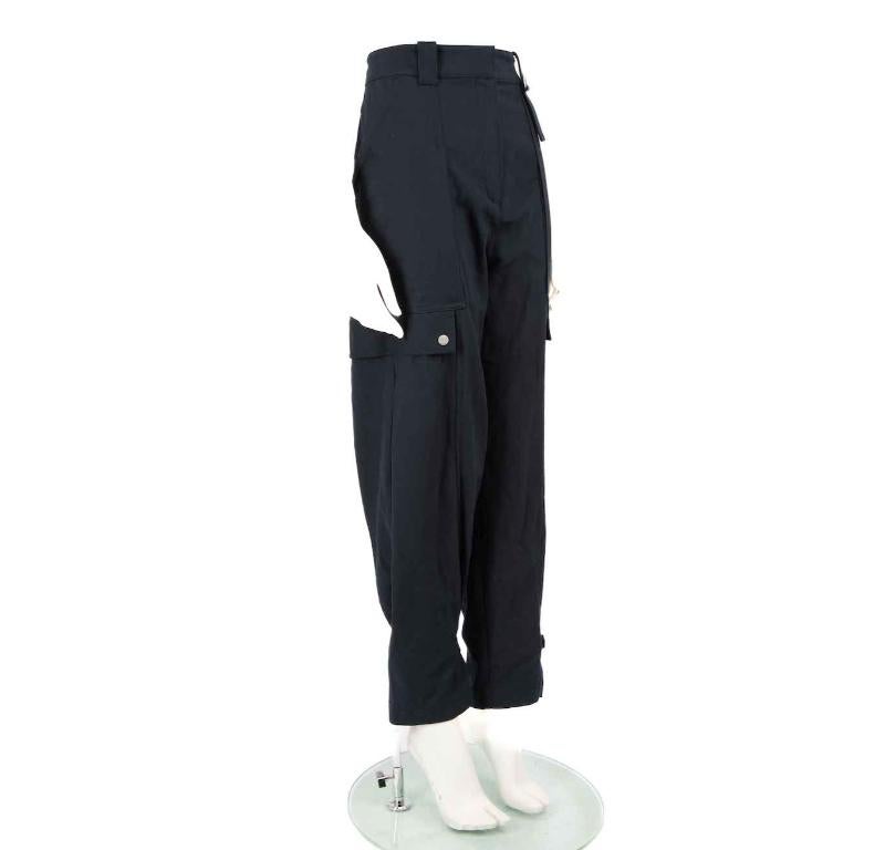 CONDITION is Very good. Hardly any visible wear to the trousers is evident on this used 3.1 Phillip Lim designer resale item.
 
 
 
 Details
 
 
 Navy
 
 Cotton
 
 Cargo trousers
 
 High rise
 
 Tapered leg
 
 Buckle on the hem and waistband
 
 4x