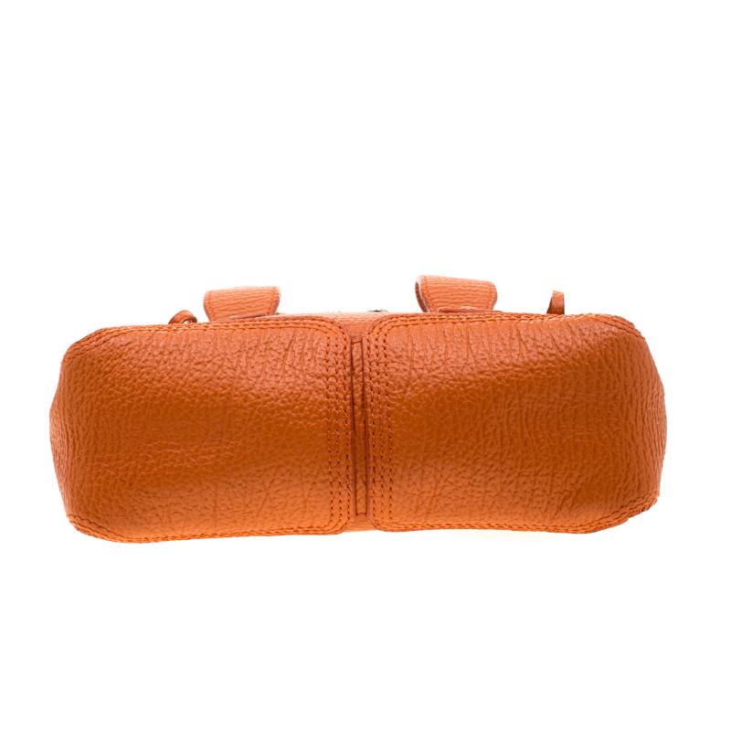 Women's 3.1 Phillip Lim Orange Leather Mini Pashli Top Handle Bag