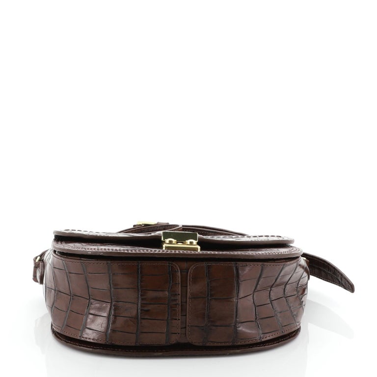 pashli leather saddle crossbody bag