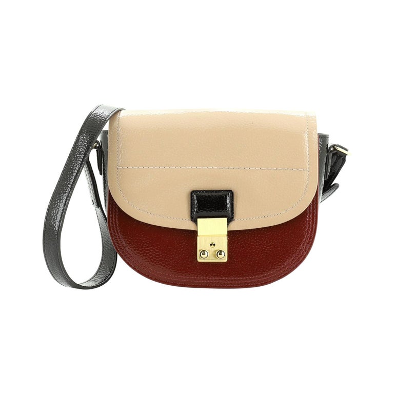 pashli leather saddle crossbody bag