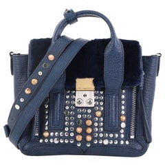 3.1 Phillip Lim Pashli Satchel Studded Leather with Fur Mini