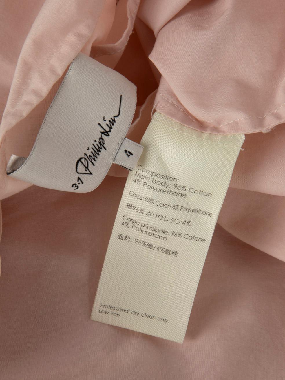 Women's 3.1 Phillip Lim Pink Sleeveless V Neck Top Size S For Sale