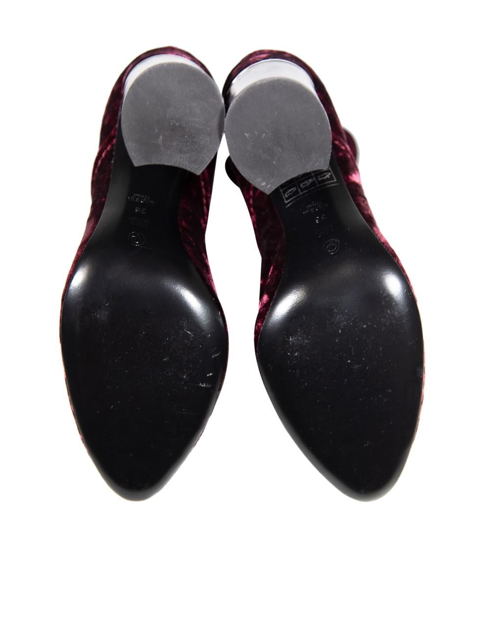 Women's 3.1 Phillip Lim Purple Crushed Velvet Ankle Boots Size IT 36 For Sale