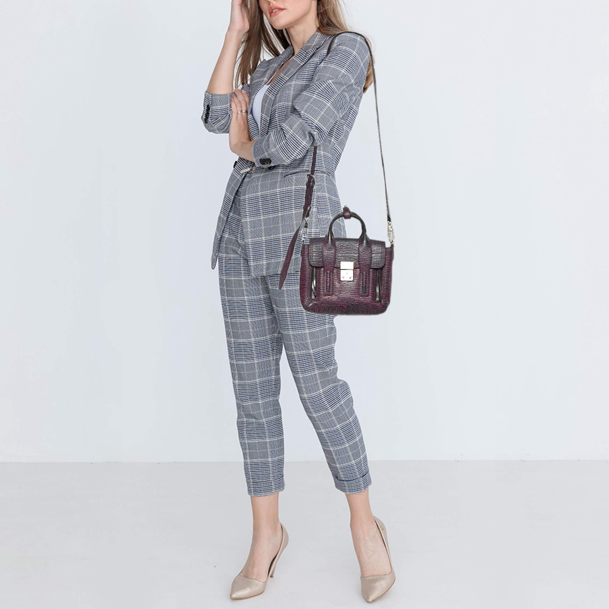 This satchel is rendered in the finest quality materials into an elegant design. Versatile and functional  it is well sized for your daily use.