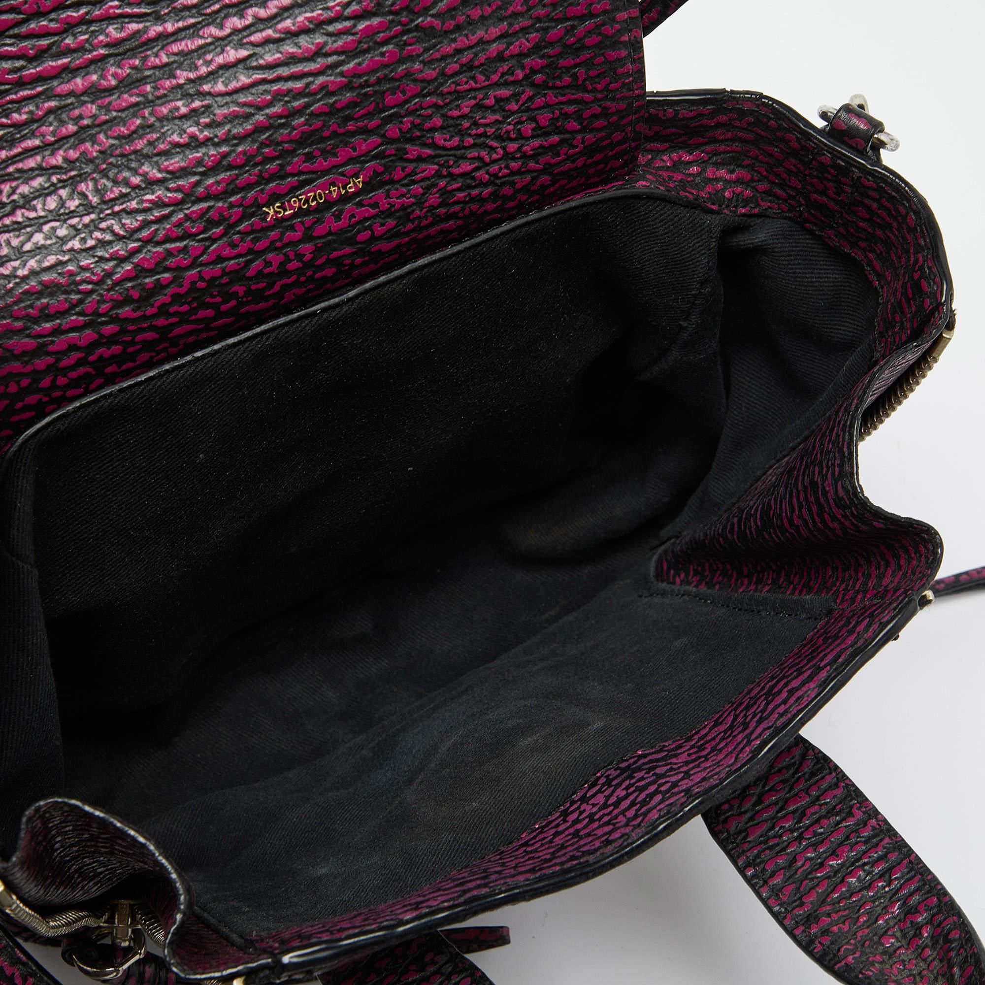 3.1 Phillip Lim Purple Leather Mini Pashli Satchel For Sale 2