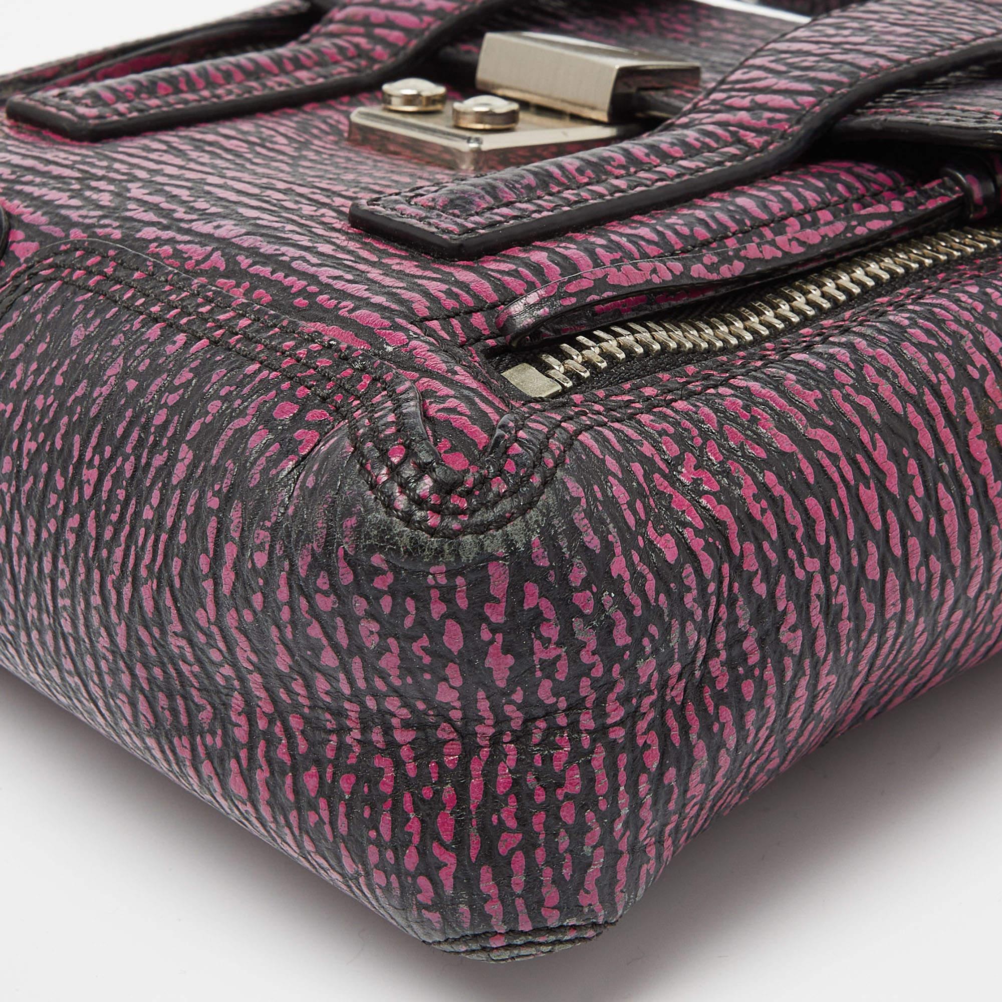 3.1 Phillip Lim Purple Leather Mini Pashli Satchel For Sale 4