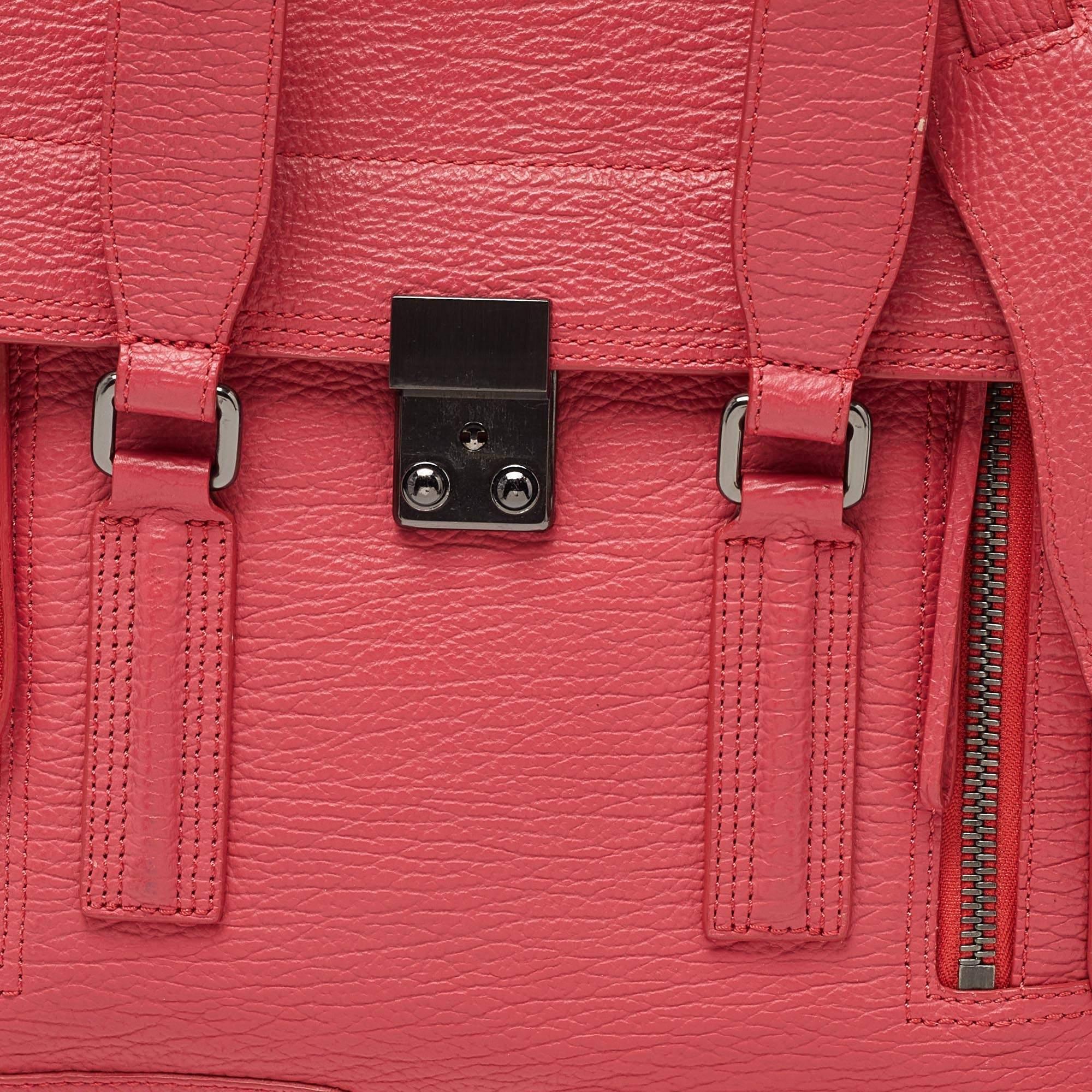3.1 Phillip Lim Red Leather Pashli Medium Satchel 1