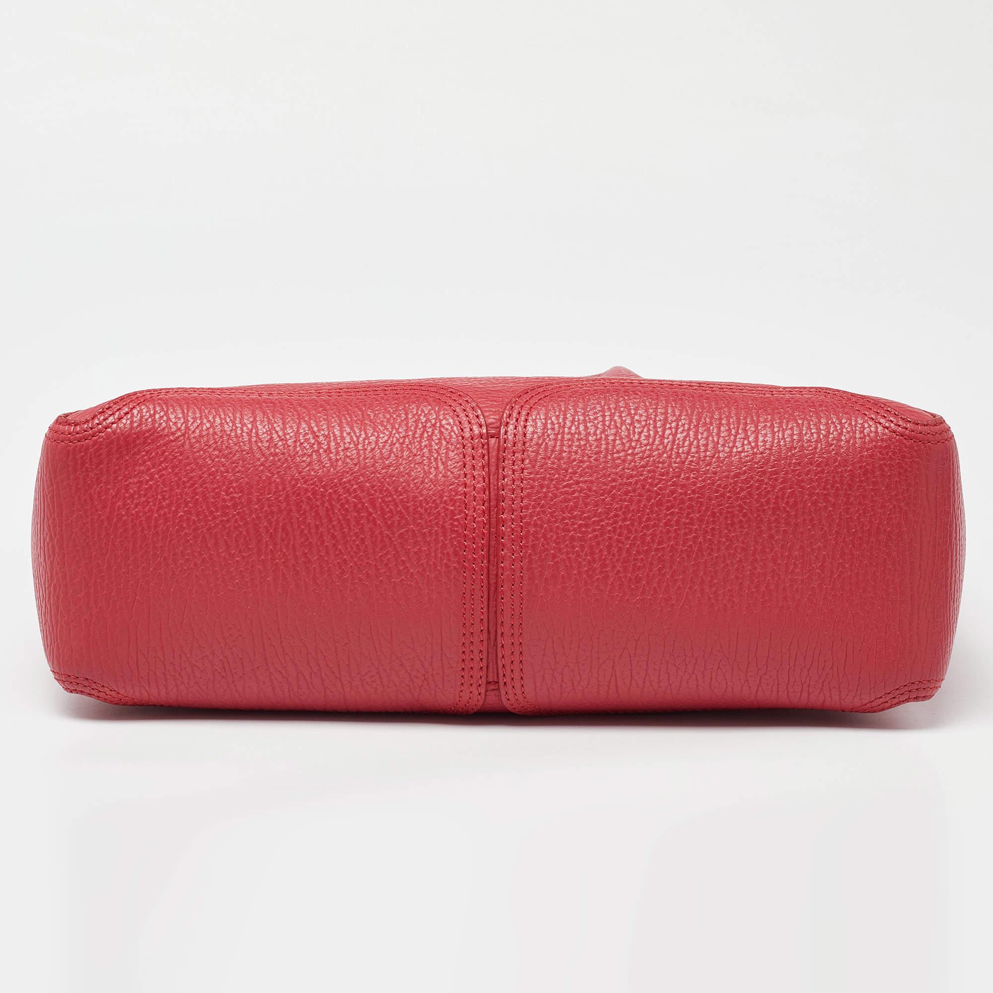 3.1 Phillip Lim Red Leather Pashli Medium Satchel 4