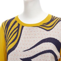 3.1 PHILLIP LIM Roy Litchenstein Breakup graphic knit merino wool sweater XS