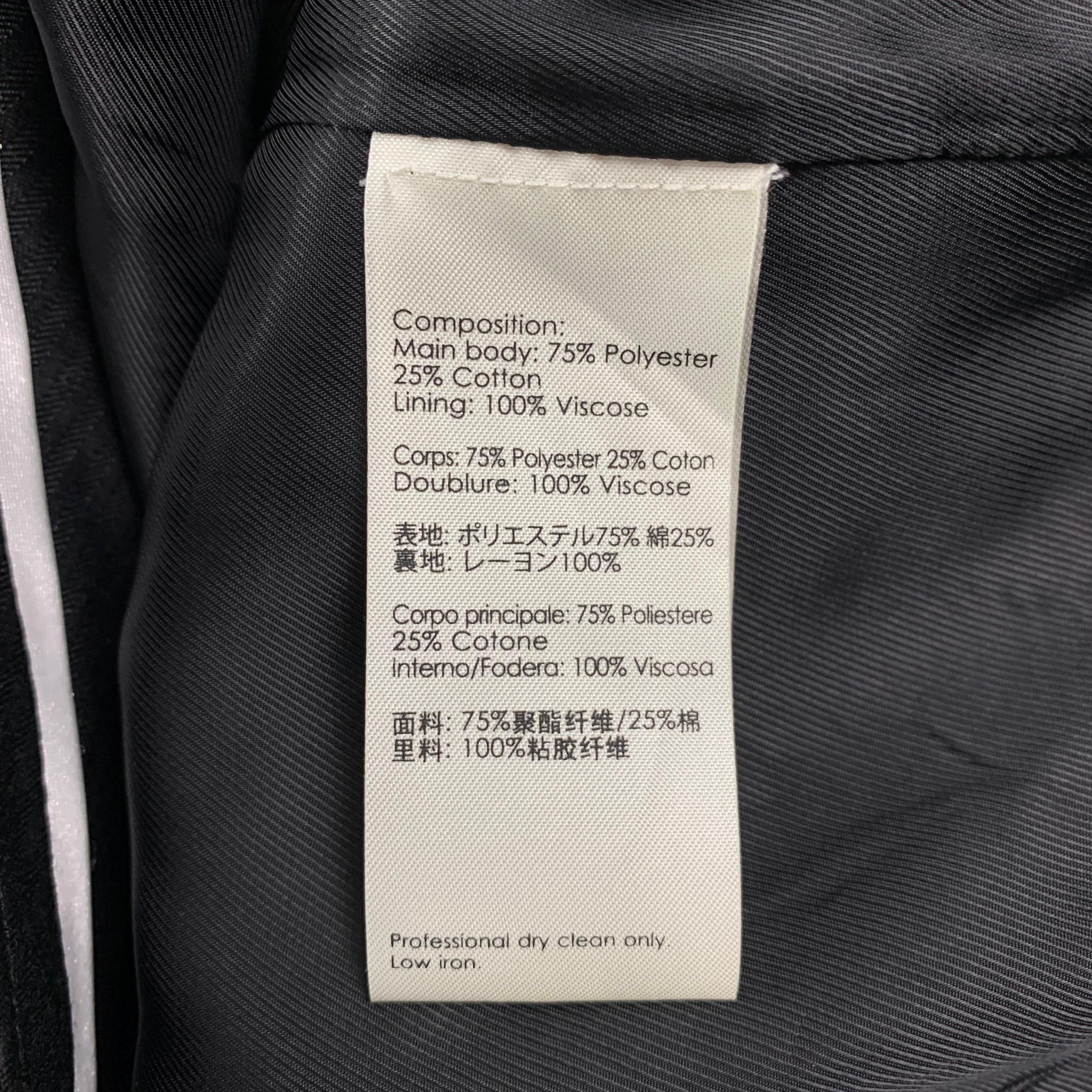 3.1 PHILLIP LIM Size 2 Navy & Copper Polyester / Cotton Metallic Dress Pants In Good Condition In San Francisco, CA