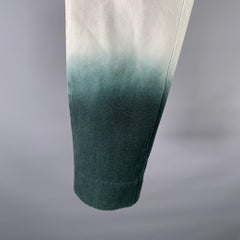 3.1 PHILLIP LIM Lässige Hose aus Baumwolle in Größe 30, weiß-grün-grün ombré