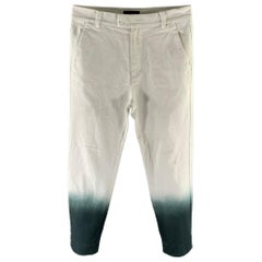 3.1 PHILLIP LIM Lässige Hose aus Baumwolle in Größe 30, weiß-grün-grün ombré