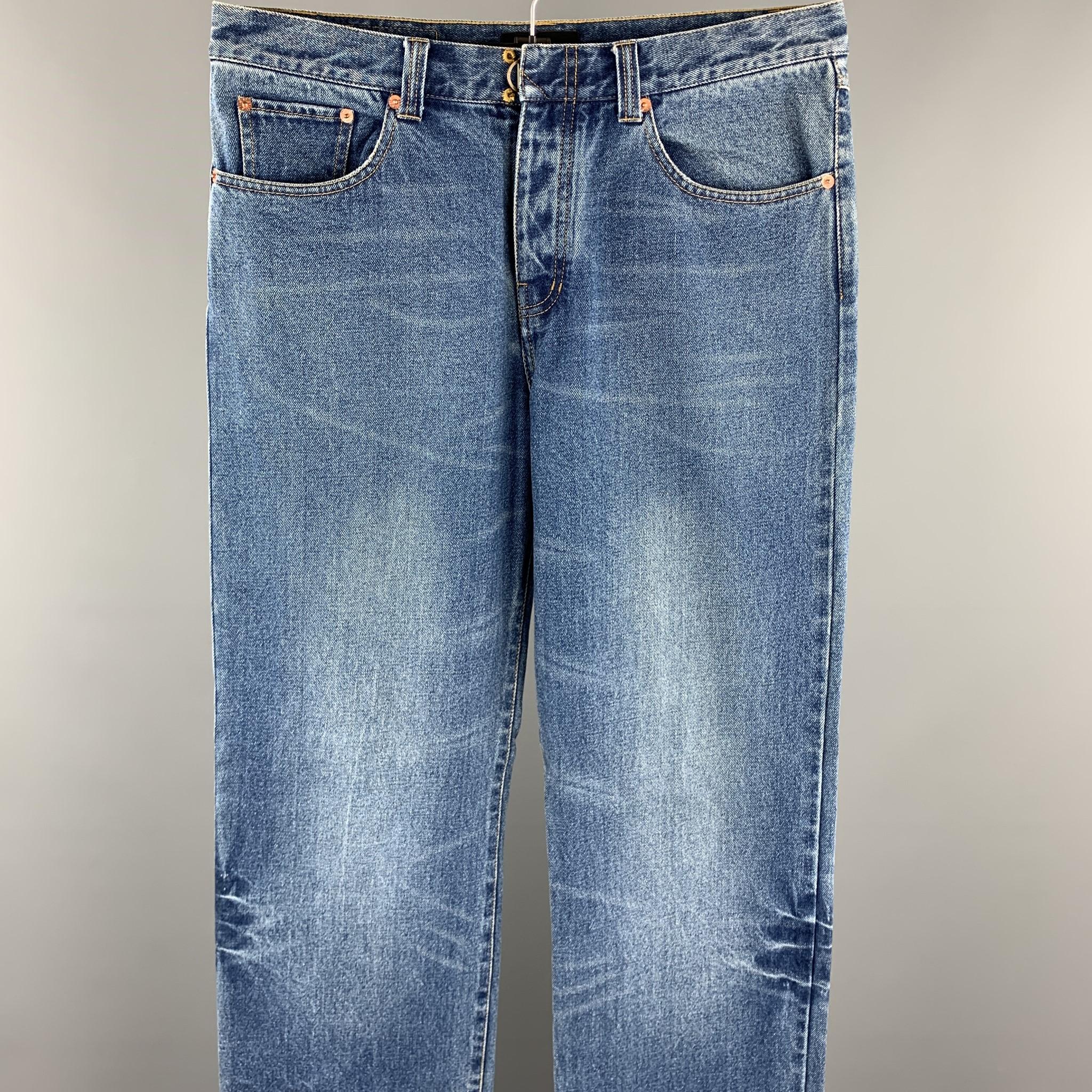 3.1 PHILLIP LIM Jeans comes in a indigo washed denim featuring a hook & eye with a button fly closure. Made in Italy. 

Excellent Pre-Owned Condition.
Marked: 33

Measurements:

Waist: 33 in. 
Rise: 10 in. 
Inseam: 34 in. 

SKU: 88056
Category: