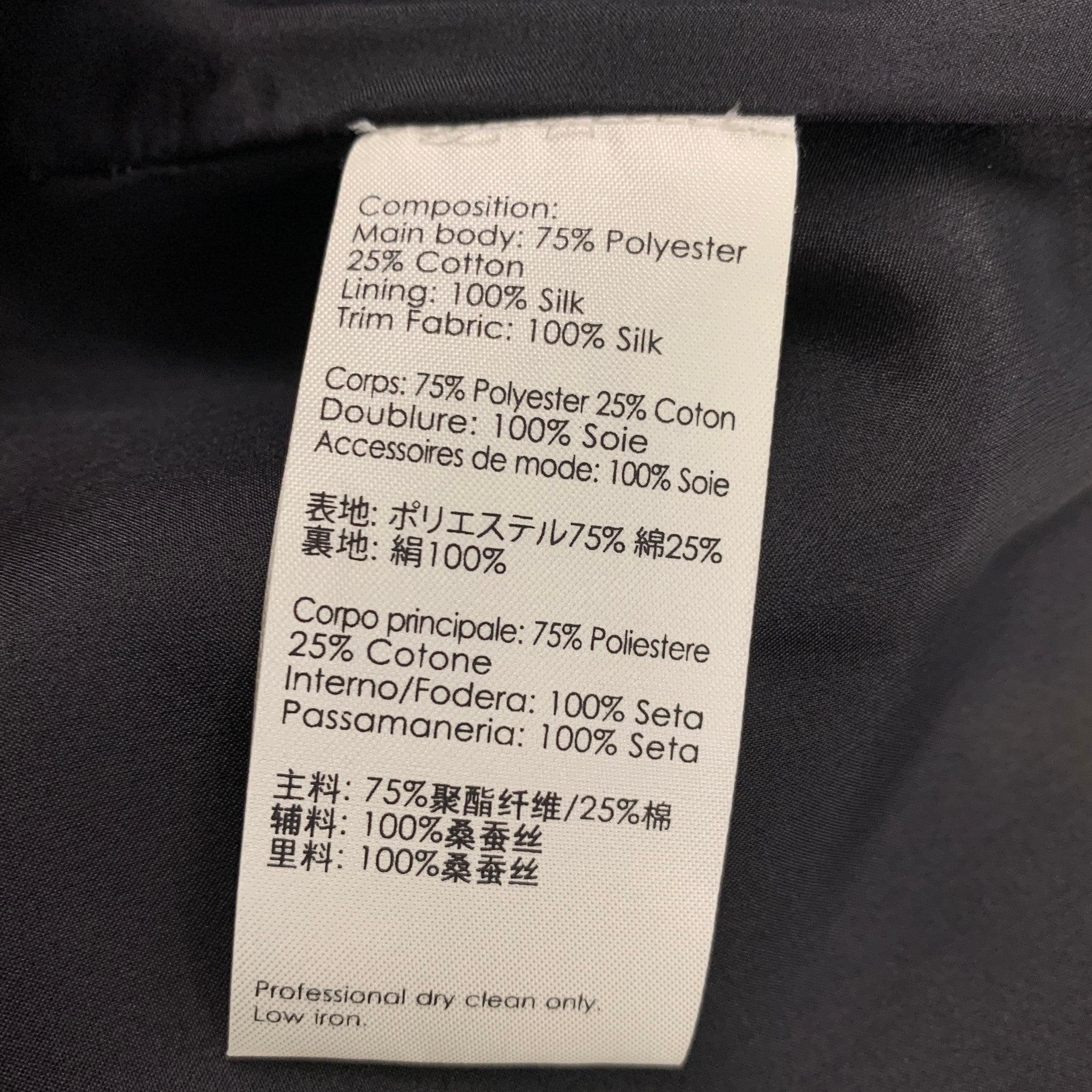 Women's 3.1 PHILLIP LIM Size 4 Navy Polyester Cotton Jacquard Wrap Skirt For Sale