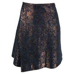 Jupe portefeuille 3.1 PHILLIP LIM taille 4 en jacquard de polyester bleu marine