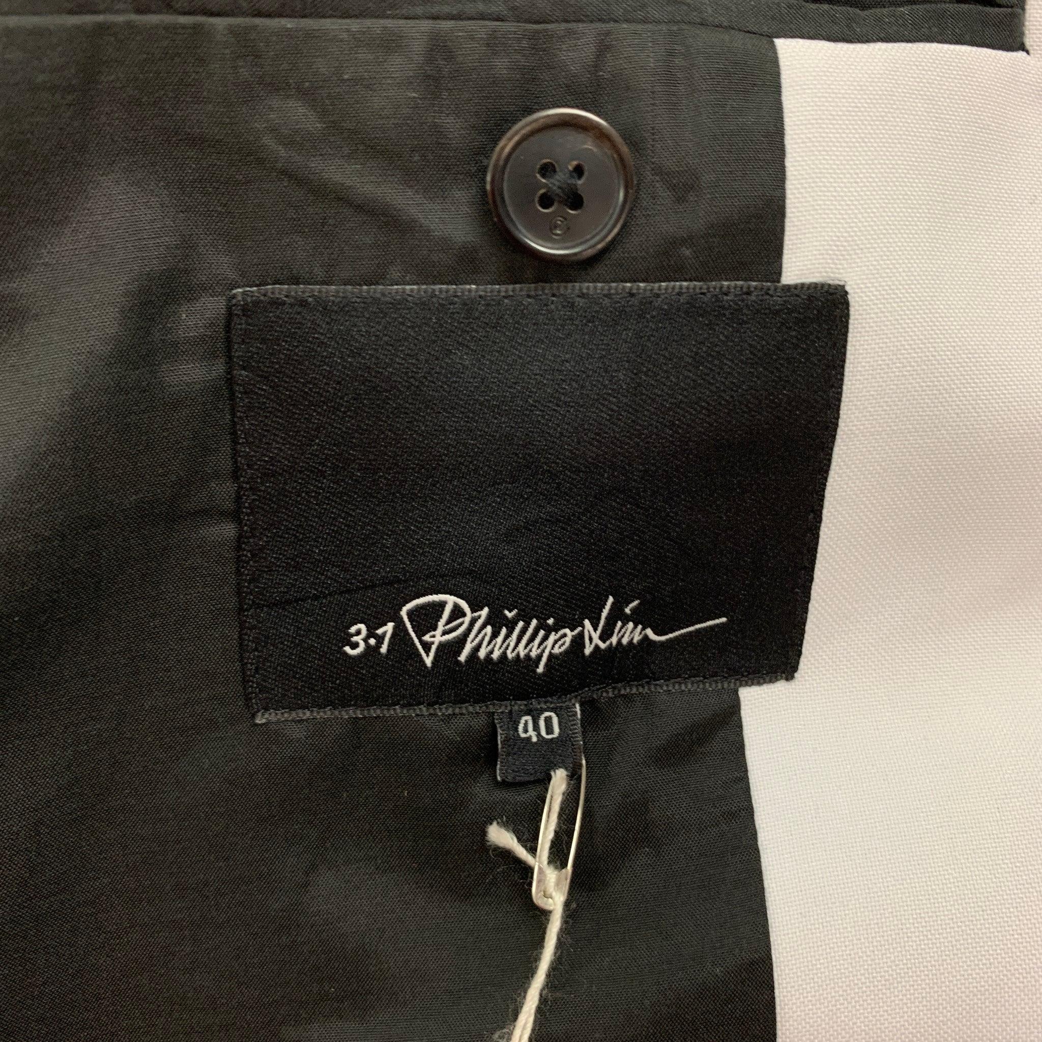 3.1 PHILLIP LIM Manteau de sport surdimensionné Taille 40 Imprimé multicolore Non répertorié en vente 3