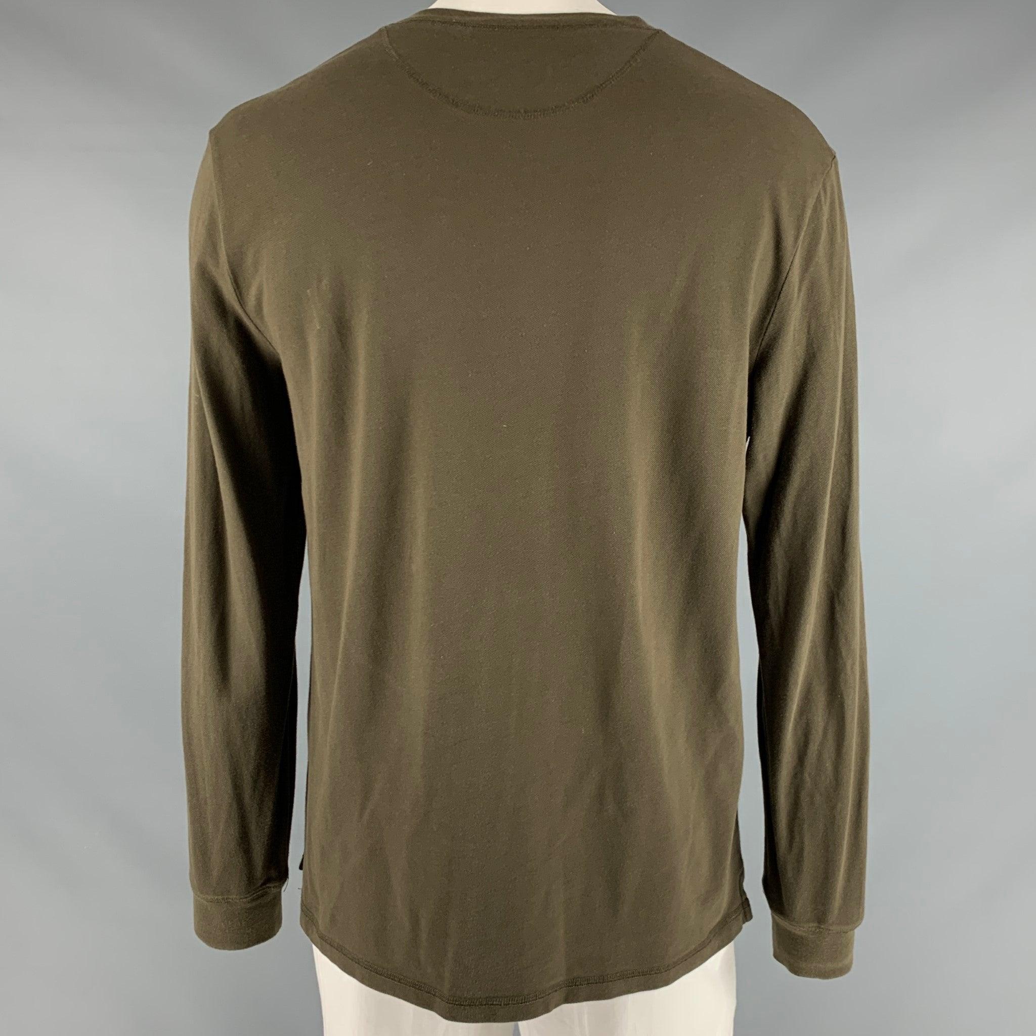 3.1 PHILLIP LIM Größe L Brauner Pullover aus Baumwolle und Elasthan im Zustand „Gut“ im Angebot in San Francisco, CA