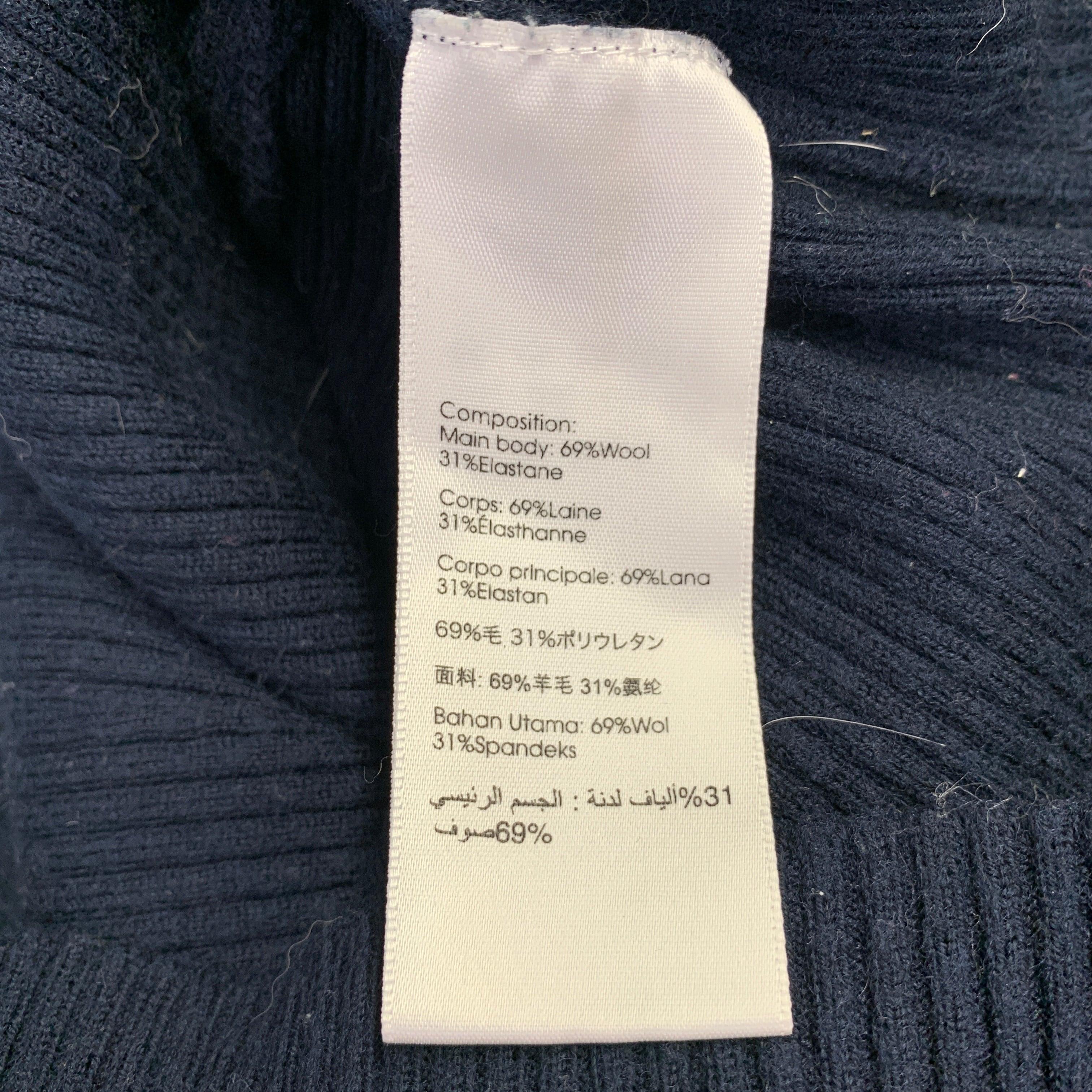 De las mujeres 3.1 PHILLIP LIM Jersey acanalado de mezcla de lana azul marino talla M en venta