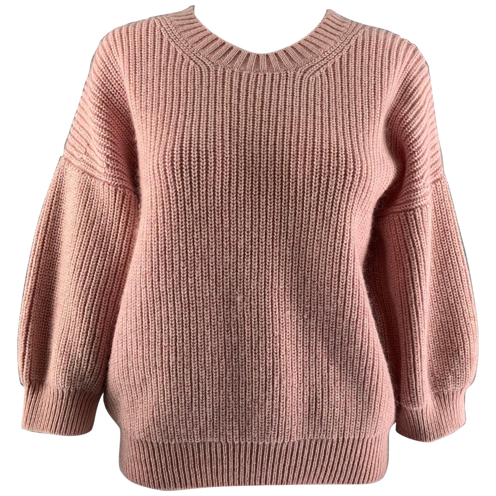 3.1 PHILLIP LIM Talla M Lana rosa  Jersey de poliéster con cuello redondo