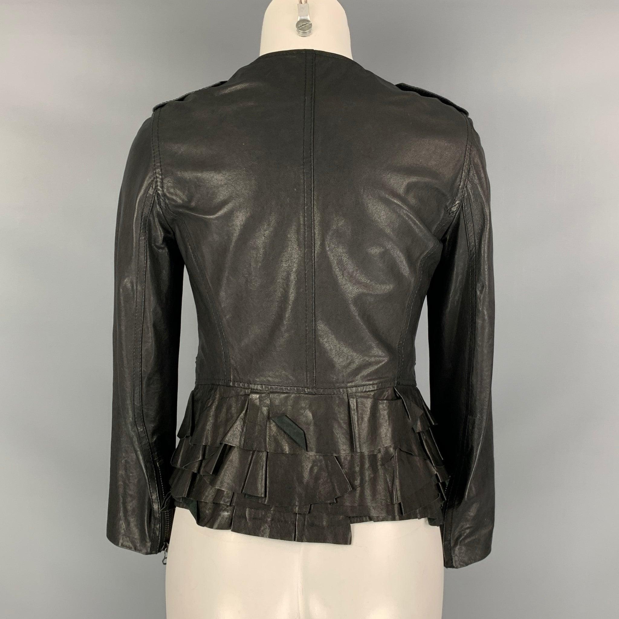 3.1 PHILLIP LIM Größe S Schwarze doppelreihige Jacke im Zustand „Gut“ im Angebot in San Francisco, CA