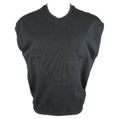 3.1 Phillip Lim Taglia XS Maglione senza maniche in cotone con ricamo nero