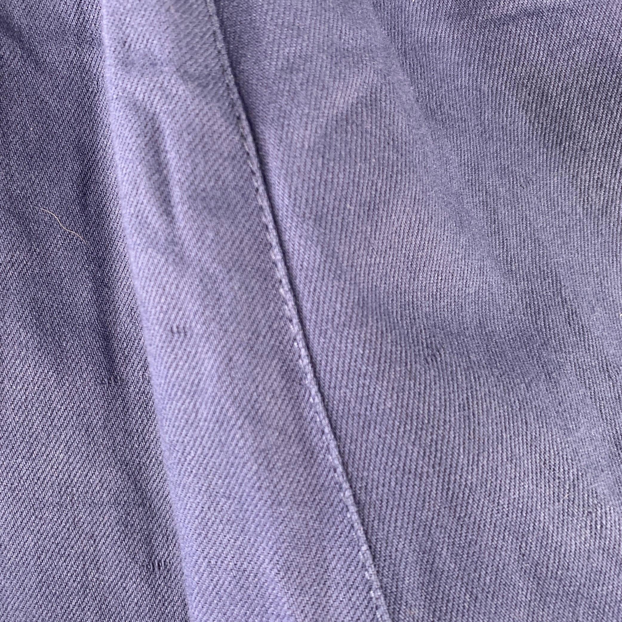 3.1 PHILLIP LIM Größe XS Blaue Baumwoll-Leinen-Hose mit hoher Taille und Kordelzug Freizeithose Herren im Angebot