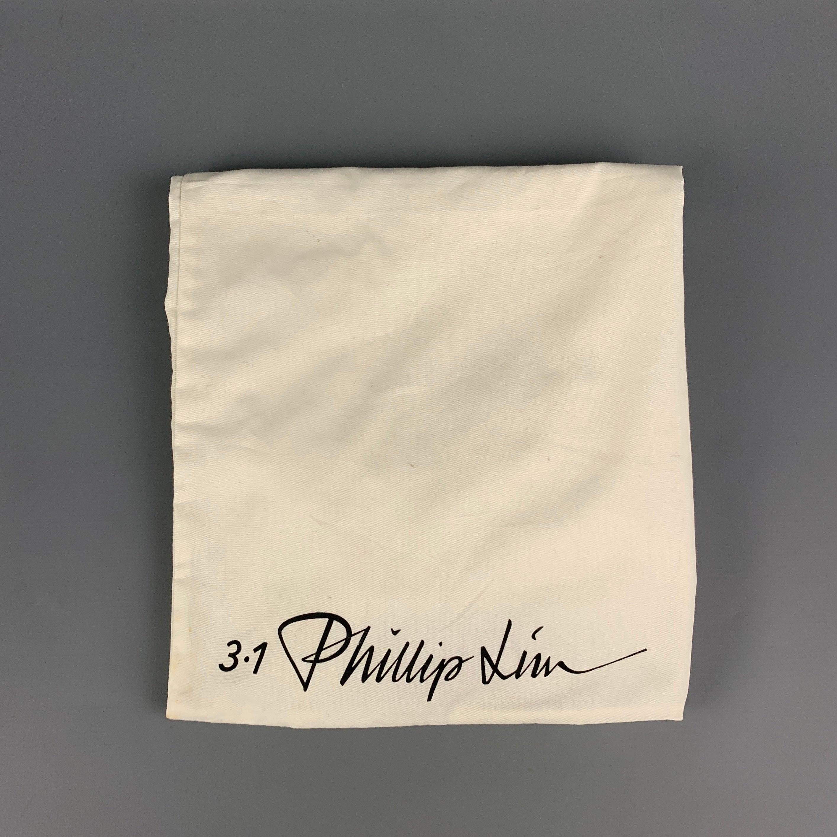 3.1 PHILLIP LIM White Textured Embossed Leather Crossbody Pashli Satchel Handbag For Sale 5