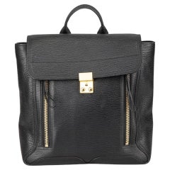 3.1 Phillip Lim Women's Black Leather Flap Backpack