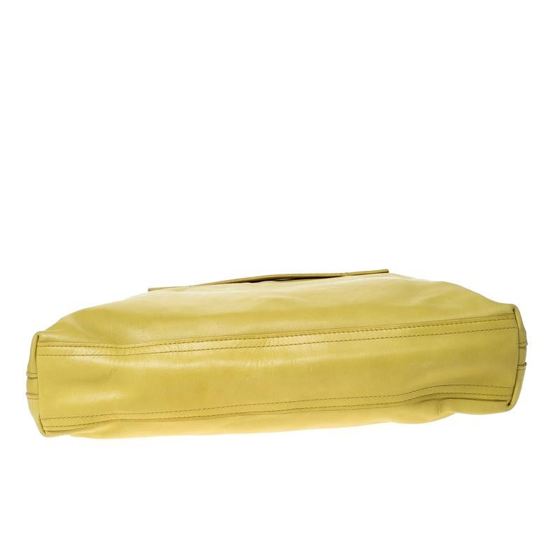 3.1 Phillip Lim Yellow Leather 31 Minute Portfolio Clutch Bag 1