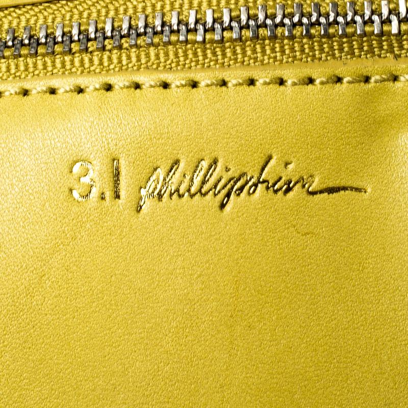 3.1 Phillip Lim Yellow Leather 31 Minute Portfolio Clutch Bag 3