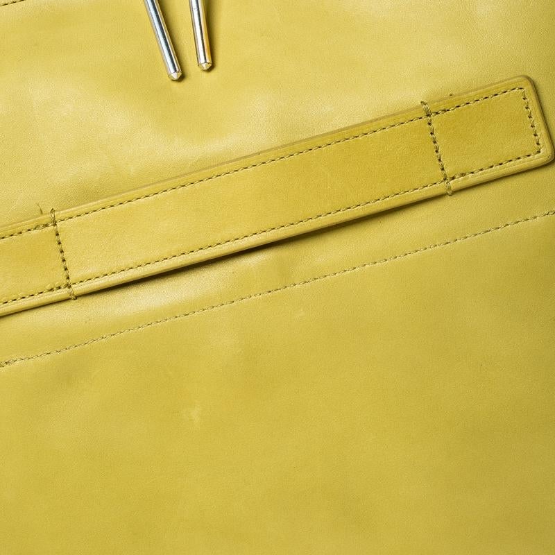 3.1 Phillip Lim Yellow Leather 31 Minute Portfolio Clutch Bag 5