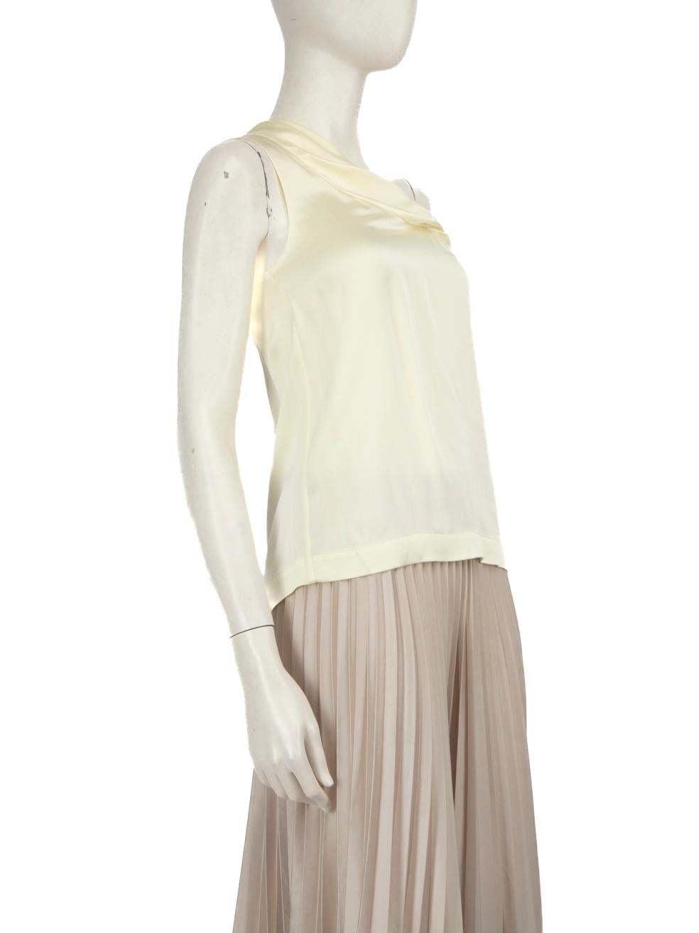 CONDITION is Never worn. No visible wear to the top is evident on this new Phillip Lim designer resale item.
 
 
 
 Details
 
 
 Yellow
 
 Synthetic
 
 Top
 
 Sleeveless
 
 Off the shoulder
 
 Back zip and hook fastening
 
 Round neck
 
 
 
 
 
