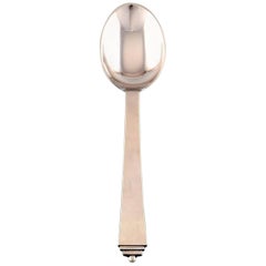 31 Pieces Georg Jensen Pyramid Large Dinner/Soup Spoons. 31 Pieces. in Stock