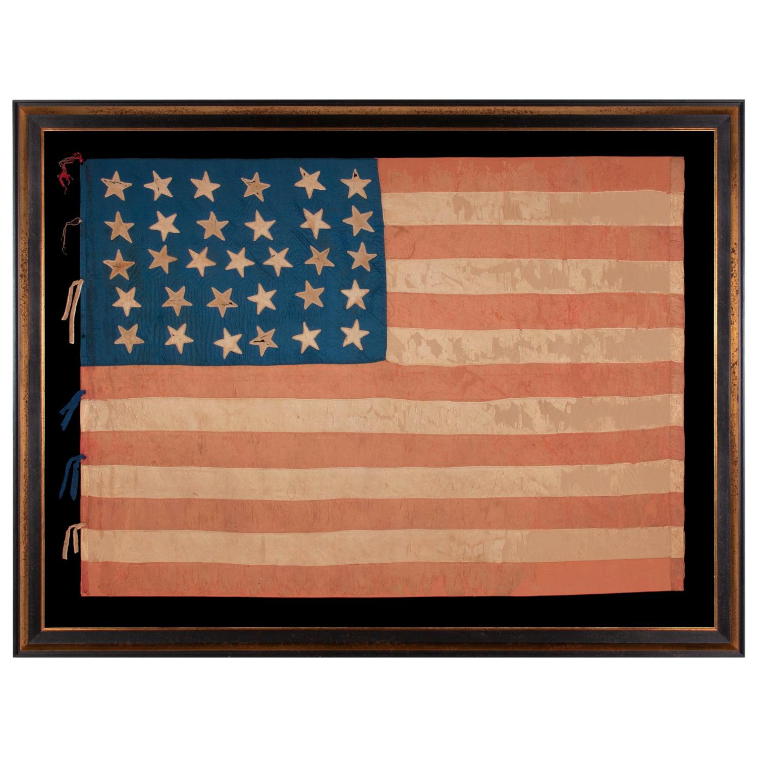 31 Star American Flag, Made of Silk, California Statehood