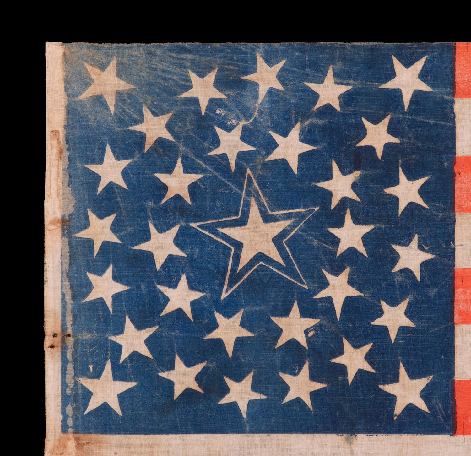 31 Star, California Statehood, Antique American Flag In Good Condition In York County, PA