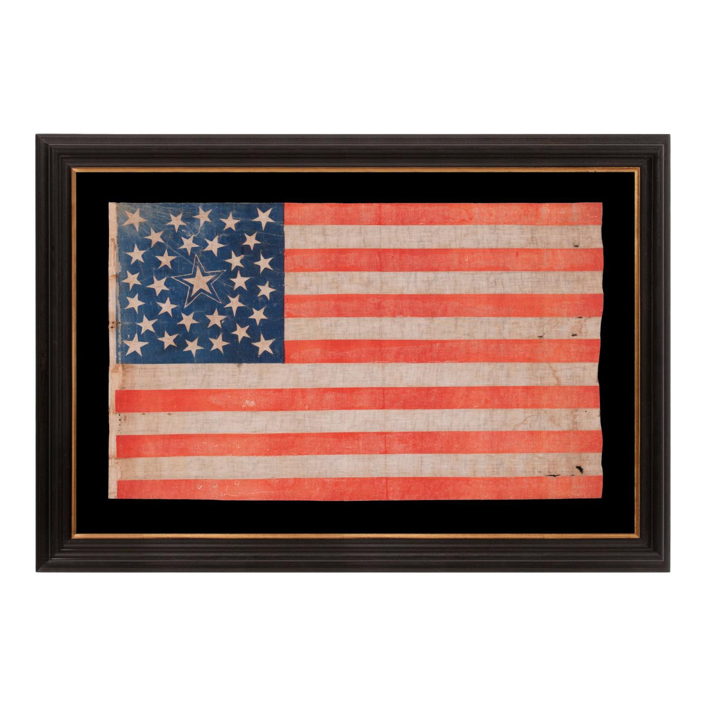 31 Star, California Statehood, Antique American Flag