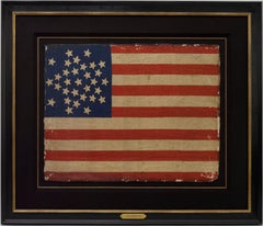 31-Star Printed American Flag, Celebrating California Statehood, Circa 1850