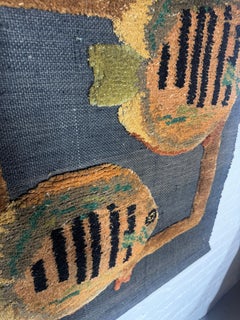 31" x 40" Tapestry Handmade Wall Hanging Art & Craft Tom Taylor 1990 Koi Fish