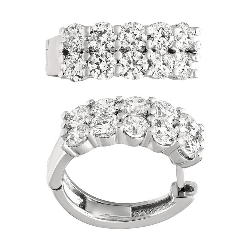 Orecchini a cerchio a due file di diamanti naturali da 3,10 carati G SI in oro bianco 14K

100% naturale, non migliorato in alcun modo Orecchini di diamanti a taglio rotondo
3.10CT
G-H
SI
Oro bianco 14 carati, 5,8 grammi, con punte
11/16 di pollice
