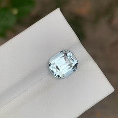 3.10 Carat Natural Loose Aquamarine Cushion Cut Gemstone