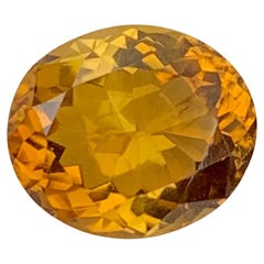 3.10 Carat Natural Loose Certified Yellow Chrome Tourmaline Oval Shape Ring Gem