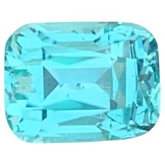 3.10 Carat Natural Loose Seafoam Tourmaline Cushion Shape Gemstone