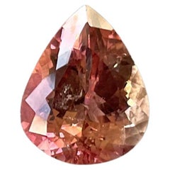 3.10 carat pinkish pink Tourmaline pear Faceted cutstone for pendant Natural gem