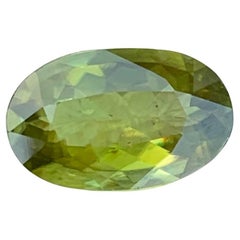 3.10 Carats Natural Loose Fire Sphene Titanite Ring Gem Oval Shape From Pakistan